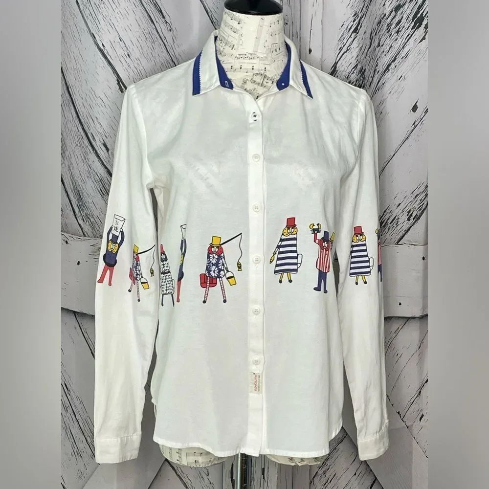 Toyouth Button Down Shirt w/ Fishermen L